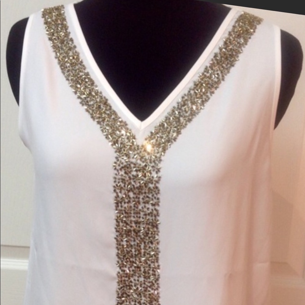 Host Pick-Chico’s Holiday Beaded Sleeveless Tank